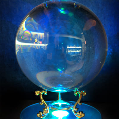 【我愛3d水晶雕刻】魔幻水晶球夜燈擺飾(大)