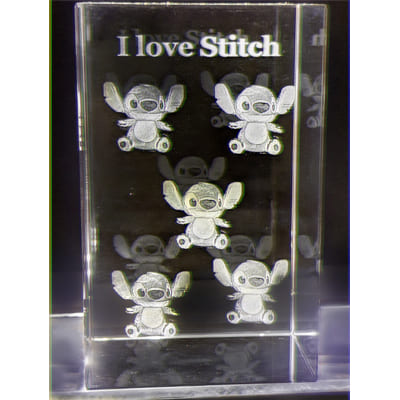 【我愛3d水晶雕刻】客製Stitch水晶禮品史迪奇