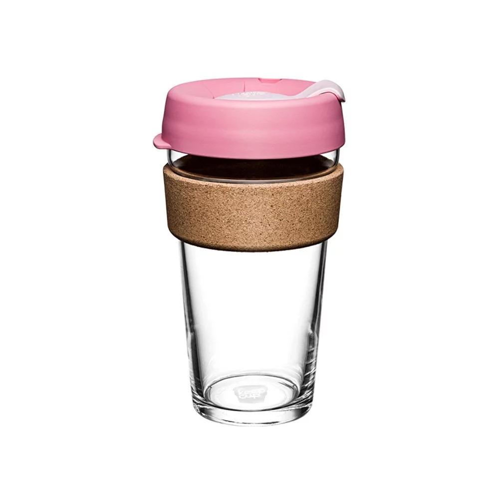【KeepCup】新款隨身杯 軟木系列 454ml（16oz) L -甜心粉 咖啡杯