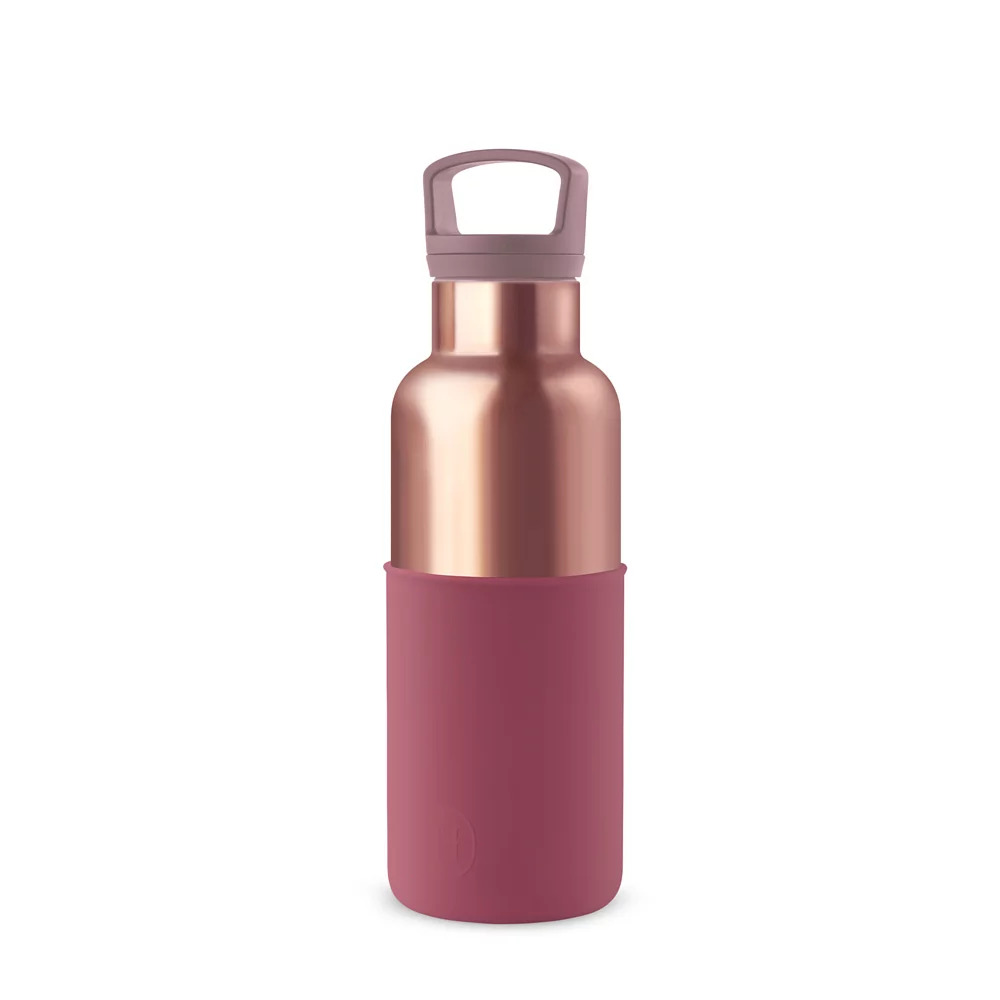 【美國HYDY】時尚保溫水瓶-酒紅-蜜粉金瓶 480ML 現貨快速出貨