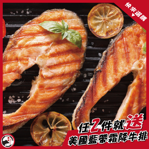 鮮切鮭魚片10片組(100公克/1片)