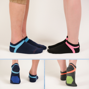 [足健美襪品] 跳色透氣機能運動踝襪 不挑色特惠組