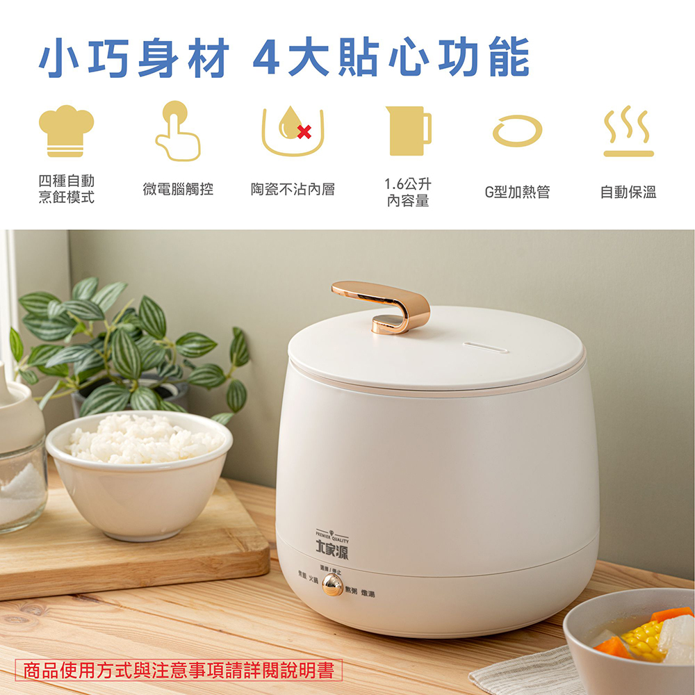 【大家源】陶瓷電子鍋(TCY-300302