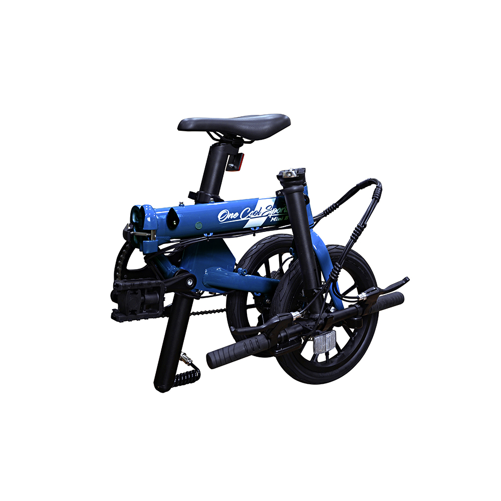 【OneCool Sports】MINI米尼 14吋折疊電動輔助自行車 - 靛青藍